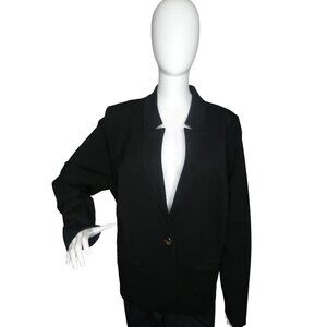 Eloquii‎ The Ultimate Stretch Black One Button Blazer Women's 24